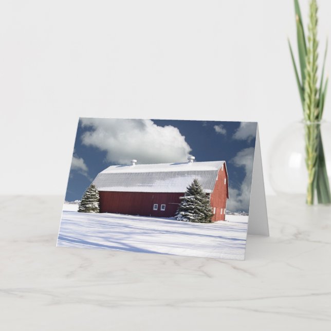 Vinter Scene Helgkort (Framsida)