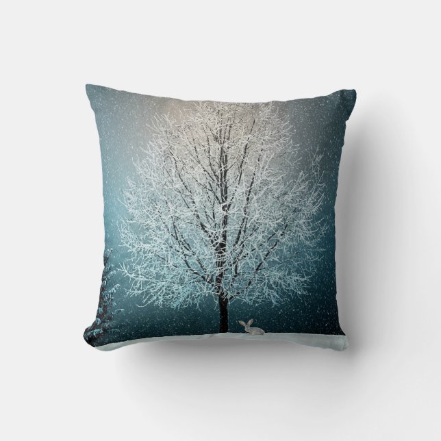 Vinter Scene Kudde (Framsida)