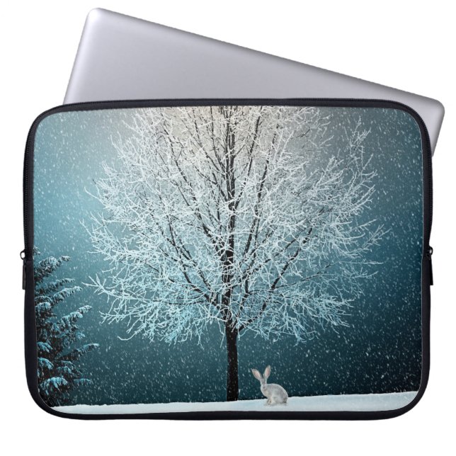 Vinter Scene Laptop Fodral (Framsidan)