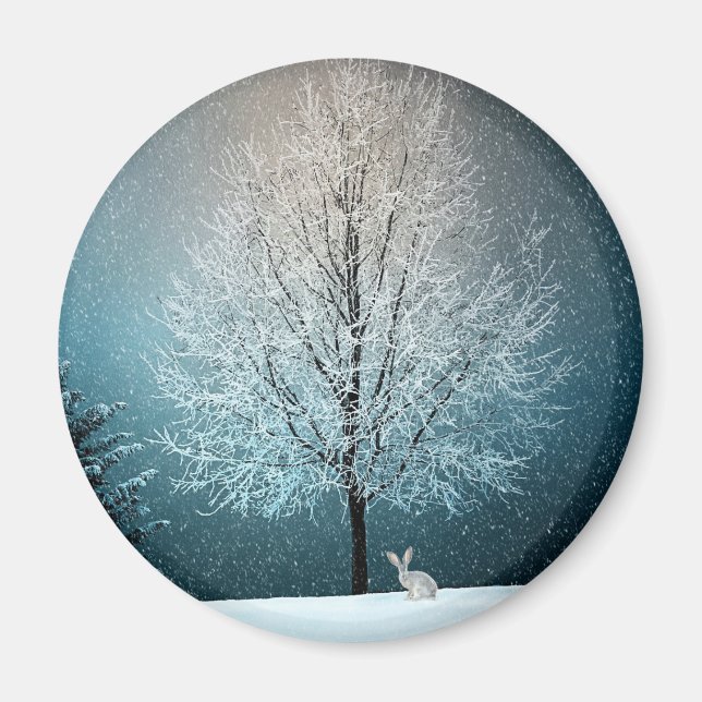 Vinter Scene Magnet (Framsidan)