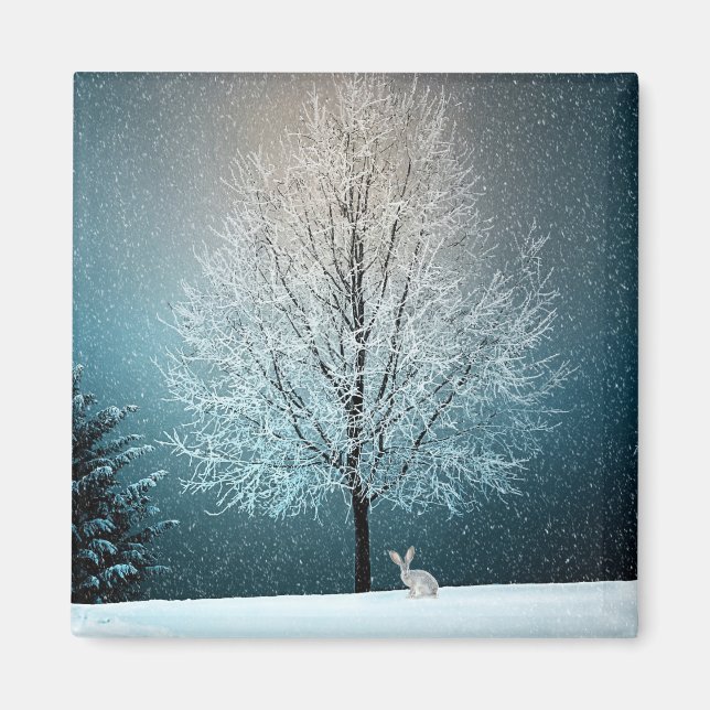 Vinter Scene Magnet (Framsidan)