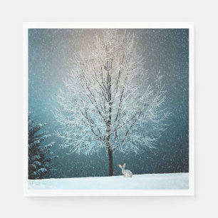 Vinter Scene Pappersservett
