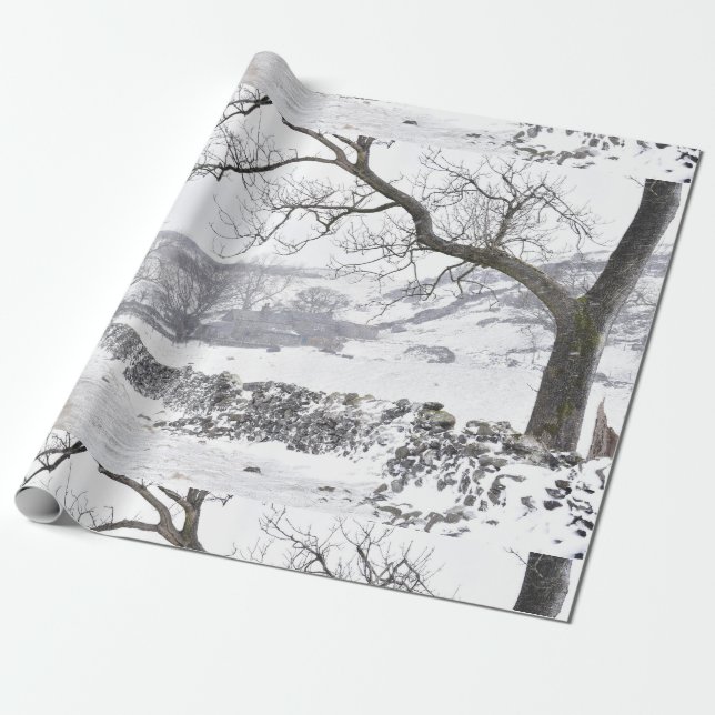 Vinter Scene Presentpapper (Utrullad)