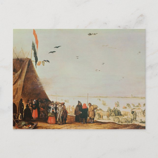 Vinter Scene Vykort (Framsida)