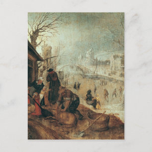 Vinter Scene Vykort