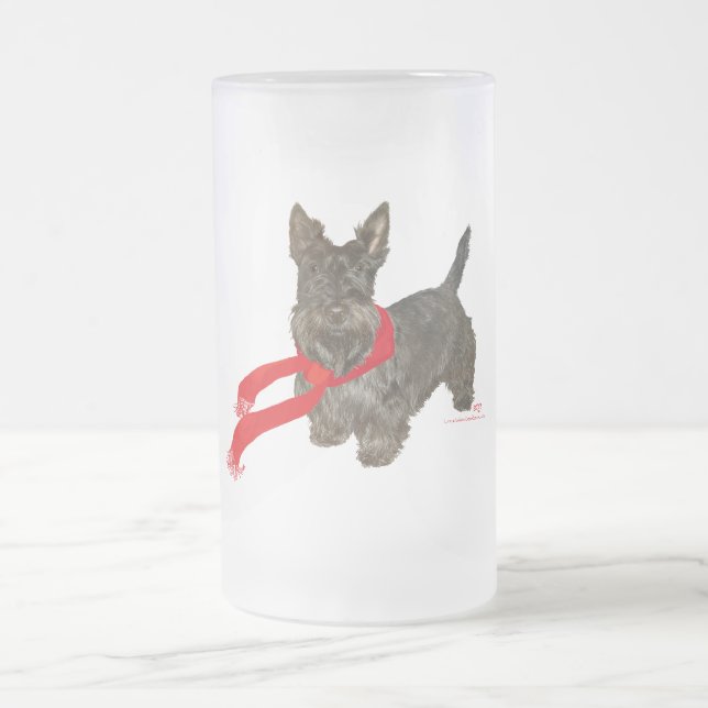 Vinter Scottie i Wam-scarf Frostat Ölglas (Center)