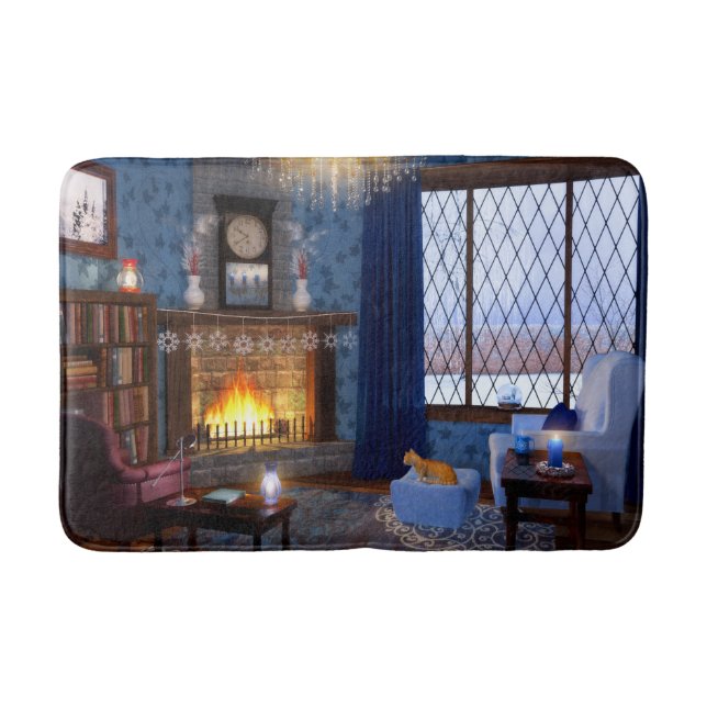 Vinter Serenitets Baddräksmatta Badrumsmatta (Framsidan)