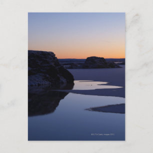 Vinter sjö Myvatn, island Vykort