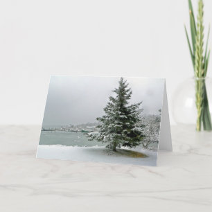 Vinter-Sjölandskap Helgkort