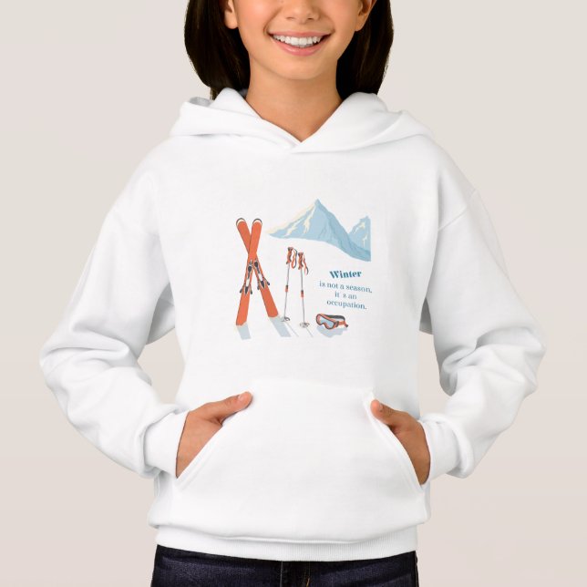 Vinter Skidåkning Citat – Mountain Adventure Desig T Shirt (Framsida)