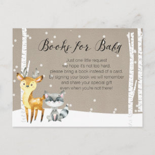 Vinter skog - Böcker för bebis Vykort