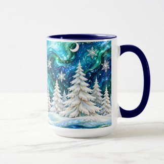 Vinter skog julmugg mugg