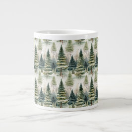 Vinter skog jumbo mugg