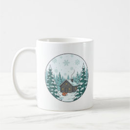 Vinter skog keramikkopp (3,3 dl) kaffemugg