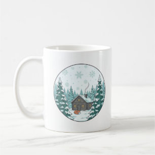 Vinter skog keramikkopp (3,3 dl) kaffemugg