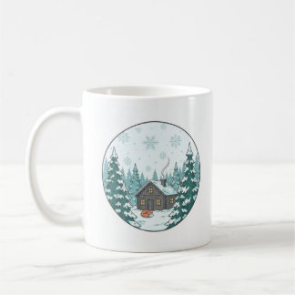 Vinter skog keramikkopp (3,3 dl) kaffemugg