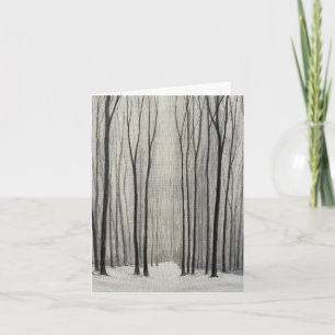 Vinter skog kort