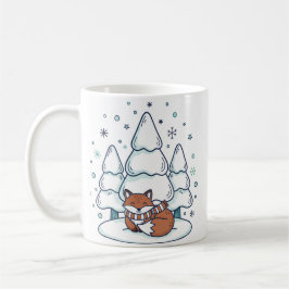 Vinter skogs keramikkopp (3,3 dl) kaffemugg