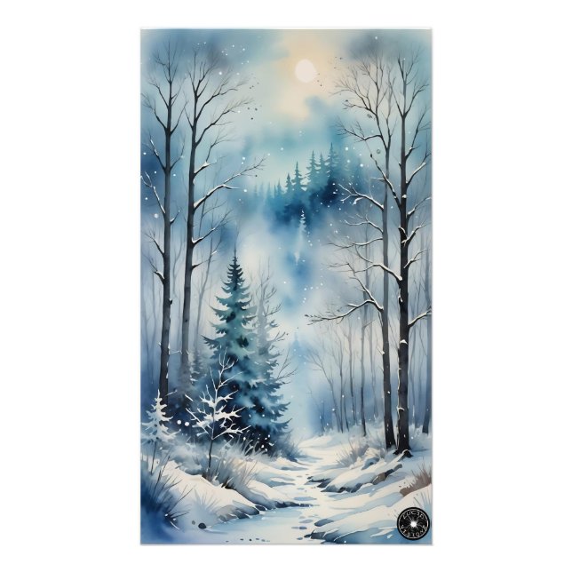 Vinter Skogs Tryck (Framsidan)