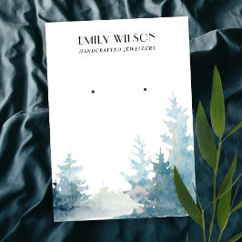 VINTER SKOGSTUD EARRING VISNING FÖR VINTER I AQUA  VISITKORT