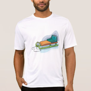 Vinter Släd Spass Snösläd T Shirt