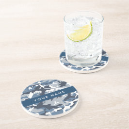 Vinter-Snö-blå kamouflage Ditt namn anpassar sig Underlägg