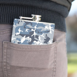 Vinter Snö Blue Camouflage, militär, armé Fickplunta