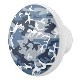 Vinter Snö Blue Camouflage, militär, armé Knopp