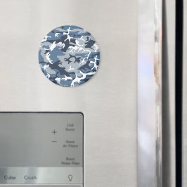 Vinter Snö Blue Camouflage, militär, armé Magnet