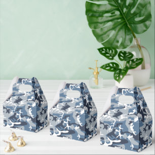 Vinter Snö Blue Camouflage, militär, armé Presentaskar