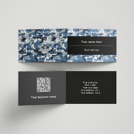 Vinter Snö Blue Camouflage, militär, armé Visitkort