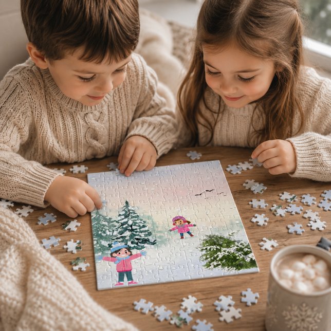 Vinter Snö Dag Pussel (Skapare uppladdad)