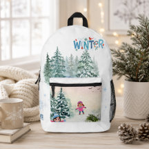 Vinter Snö Dag Ryggsäck