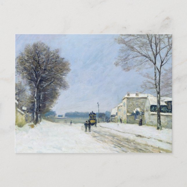 Vinter, Snö-effekt, 1876 Vykort (Framsida)