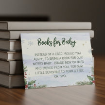 Vinter snö jul baby shower bok begäran