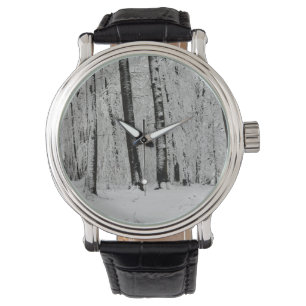 Vinter Snö Träd - - Armbandsur