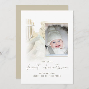 Vinter Snö Väg Photo Baby Första jul