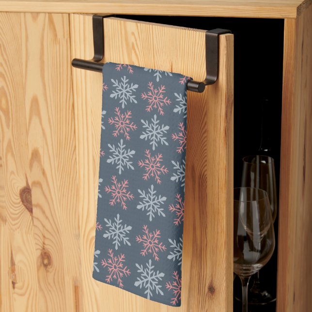 Vinter Snöflinga Köks Handdukar (Thirds Fold)