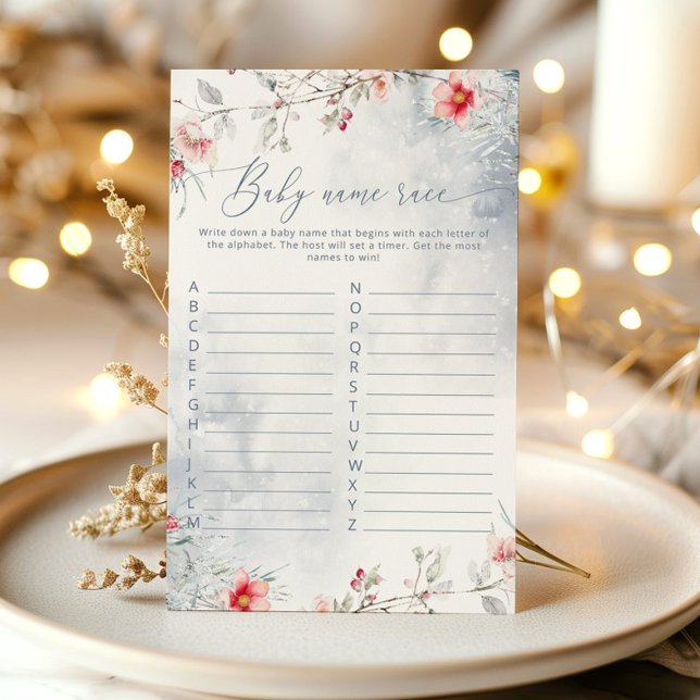 Vinter-snöflingor-babyduschspel för babyduschspel  (Skapare uppladdad)