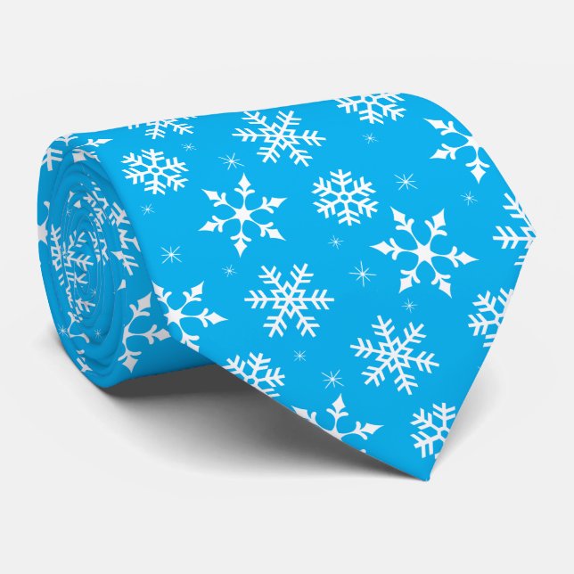 Vinter Snöflingor Mönster Slips (Rullad)
