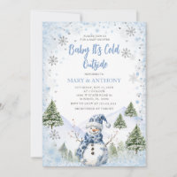 Vinter Snöflingor Snowfall Baby Shower
