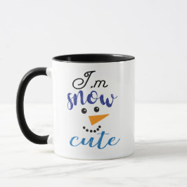 Vinter Snöman Jag Är Snö Söt Rolig Present Mugg