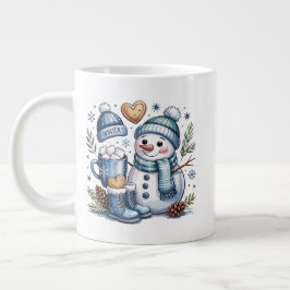 Vinter Snömannen Specialmugg Jumbo Mugg