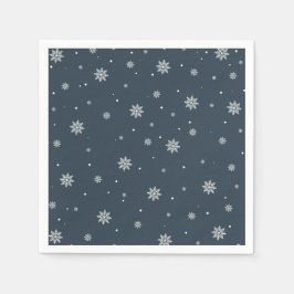 Vinter Snowflake-jul Pappersservett