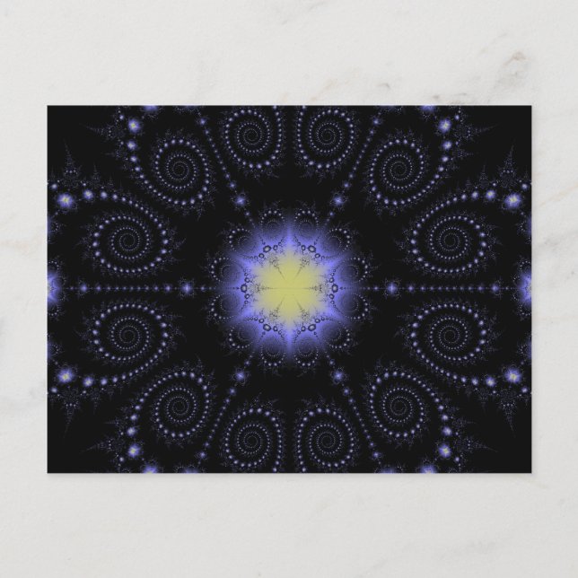 Vinter Solstånds Fraktal Vykort (Framsida)