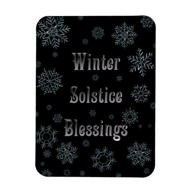 Vinter Solstice Blessings Magnet (Vertikal)
