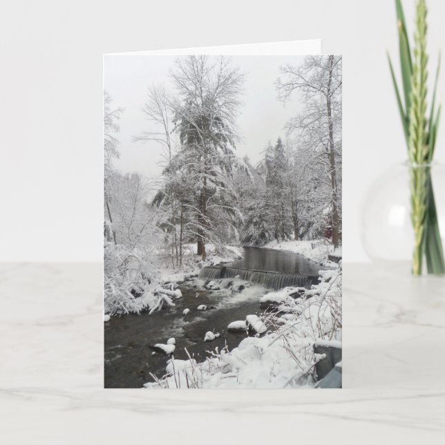 Vinter Solstice Cards Helgkort (Framsida)