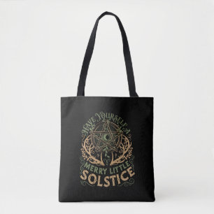 Vinter Solstice Jul Julfirande Tygkasse