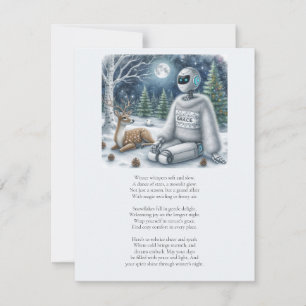 Vinter Solstice Tech AI Robot Julkort