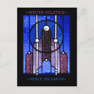 Vinter Solstice-vykort Vykort